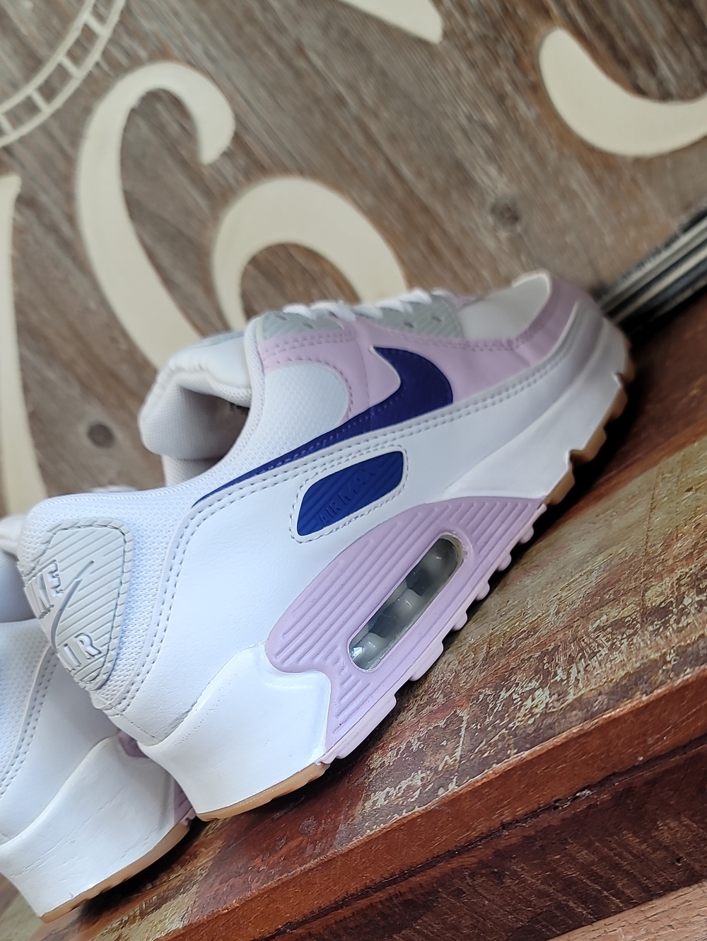 🔥 Nike Wmns Air Max 90 'White Doll' "Light Pink/platinum/Gum" Wmns 8 Good Cond - Picture 10 of 16